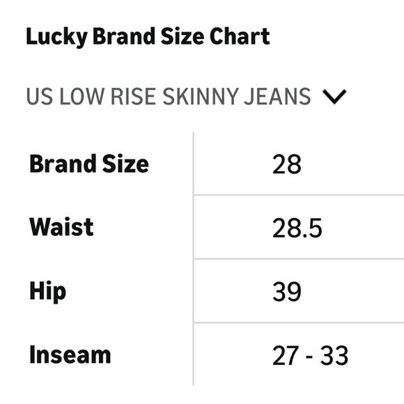 Lucky Brand Dark Blue Skinny low rise Jeans. 6 / 28 stretch Denim #4 - Picture 7 of 8